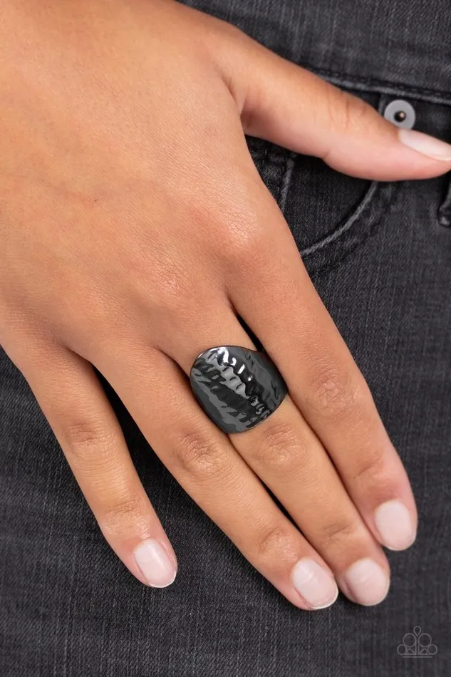 Paparazzi Ring Basic Instincts Black Paparazzi Jewelry Rings