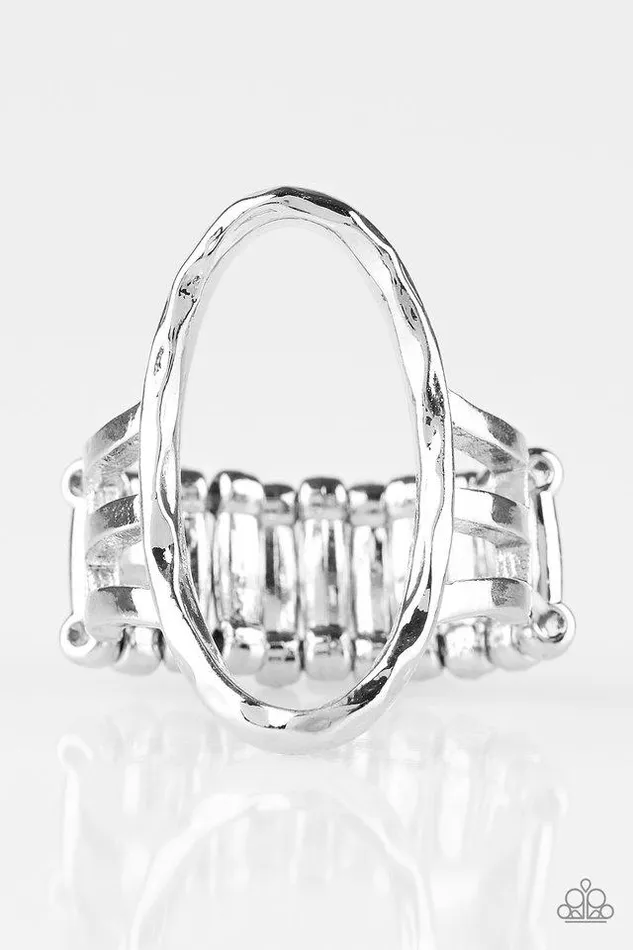 Paparazzi Ring Center Chic Silver Paparazzi Jewelry Rings
