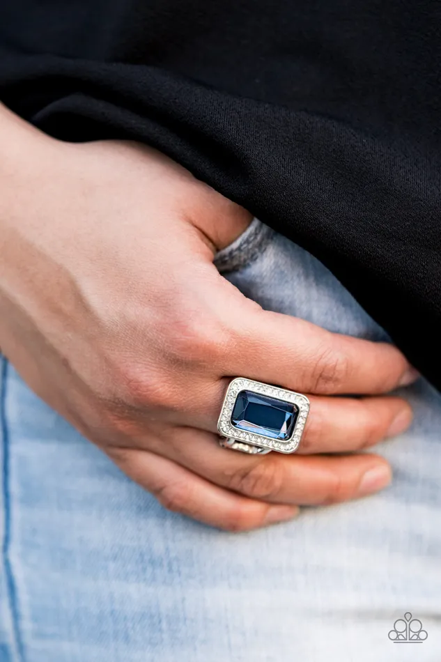Paparazzi Ring Crown Jewel Jubilee Blue Paparazzi Jewelry Rings
