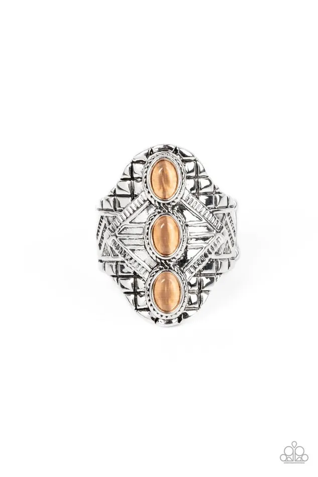 Paparazzi Ring EyeCatching Cats Eye Orange Paparazzi Jewelry Rings Paparazzi Ring EyeCatching Cats Eye Orange Paparazzi Jewelry Rings
