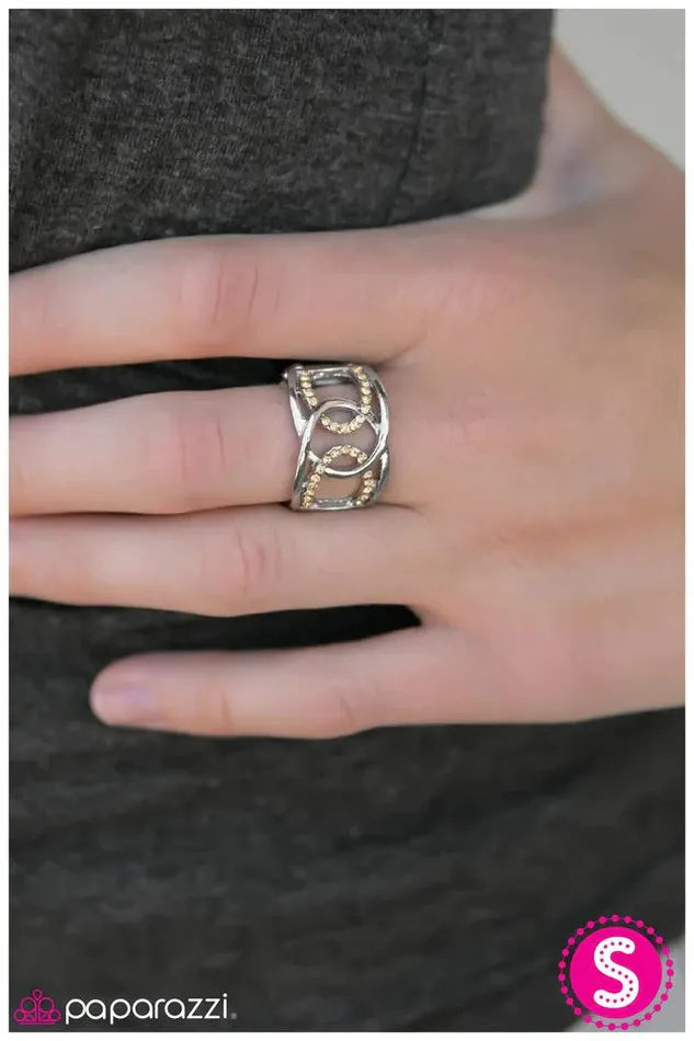 Paparazzi Ring Get Down Tonight Brown Paparazzi Jewelry Rings