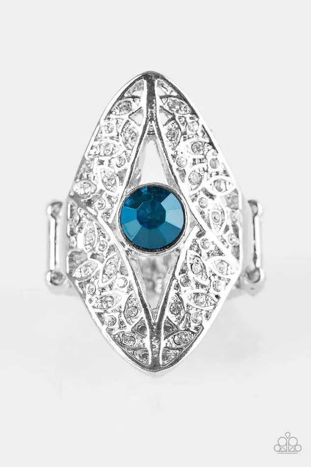 Paparazzi Ring Glittering Gardens Blue Paparazzi Jewelry Rings