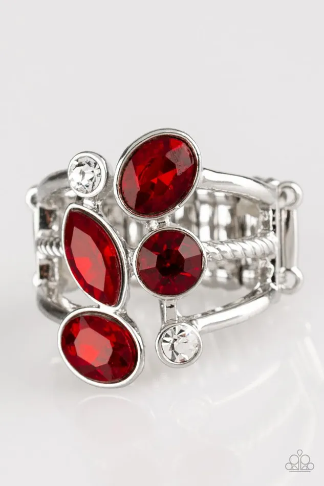 Paparazzi Ring Metro Mingle Red Paparazzi Jewelry Rings Paparazzi Ring Metro Mingle Red Paparazzi Jewelry Rings