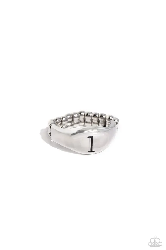 Paparazzi Ring Monogram Memento Silver L Paparazzi Jewelry Rings Paparazzi Ring Monogram Memento Silver L Paparazzi Jewelry Rings