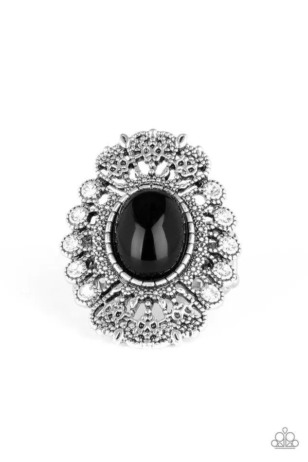 Paparazzi Ring Radiantly Regal Black Paparazzi Jewelry Rings