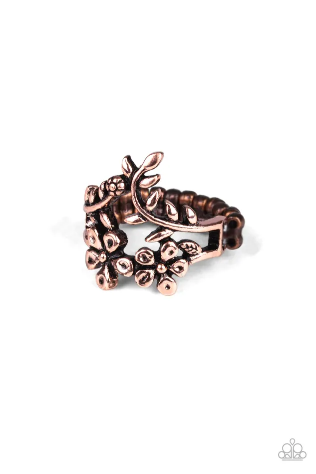 Paparazzi Ring Secret Eden Copper Paparazzi Jewelry Rings
