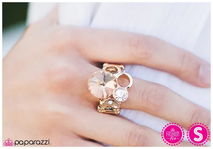 Paparazzi Ring Show and Tell Gold Paparazzi Jewelry Rings