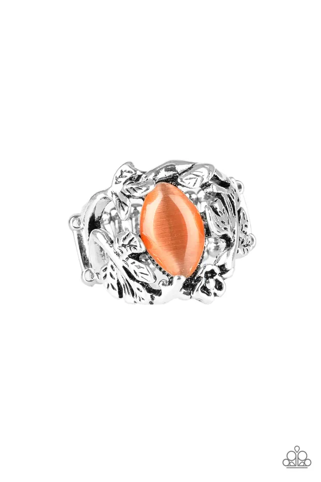 Paparazzi Ring Tropical Flora Orange Paparazzi Jewelry Rings