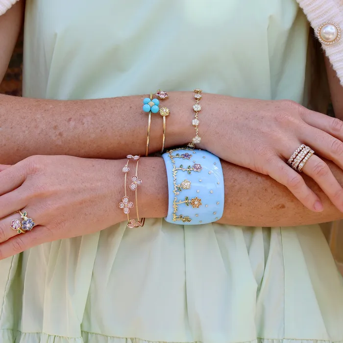 Paul Morelli Forget Me Not Double Wire Bracelet Paul Morelli Bracelets