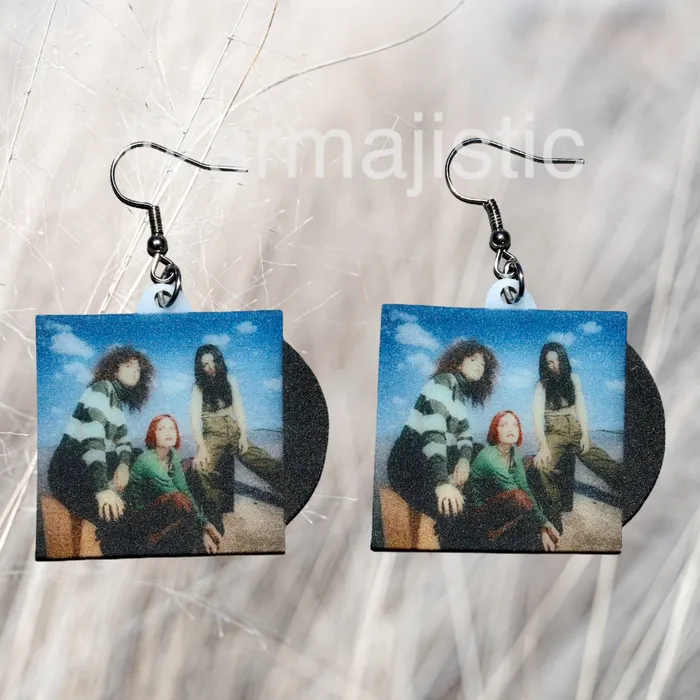 READY TO SHIP MUNA Saves the World Vinyl Album Handmade Earrings Sam Makes Things Earrings READY TO SHIP MUNA Saves the World Vinyl Album Handmade Earrings Sam Makes Things Earrings