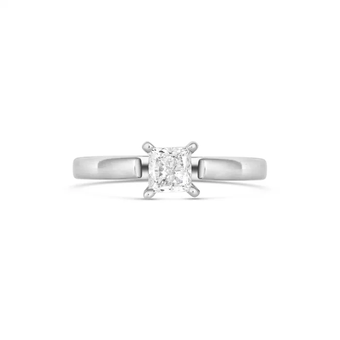 Rings Engagement Collections 18K White Gold Diamond Semimount Ring ESTATE