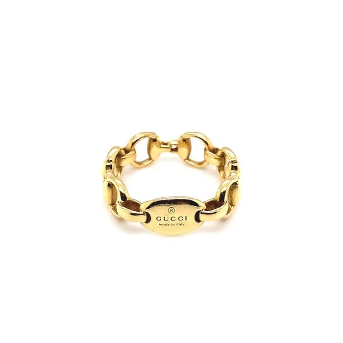 Rings Gucci Gucci 18k Yellow Gold Horsebit Ring Estate