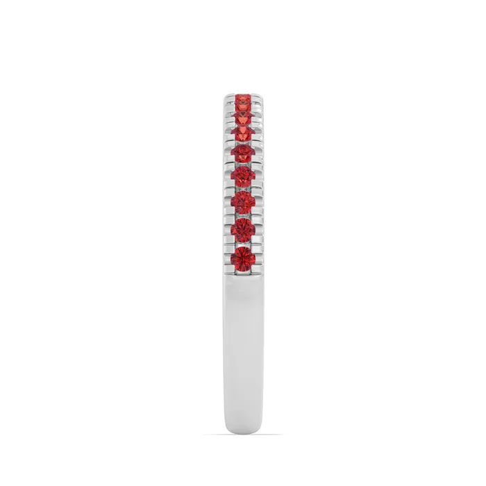 Rings Meierotto Jewelers 14K White Gold Ruby Band