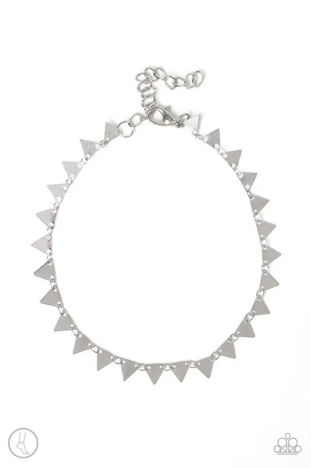 Rings Paparazzi Jewelry Paparazzi Anklet Sand Shark Silver