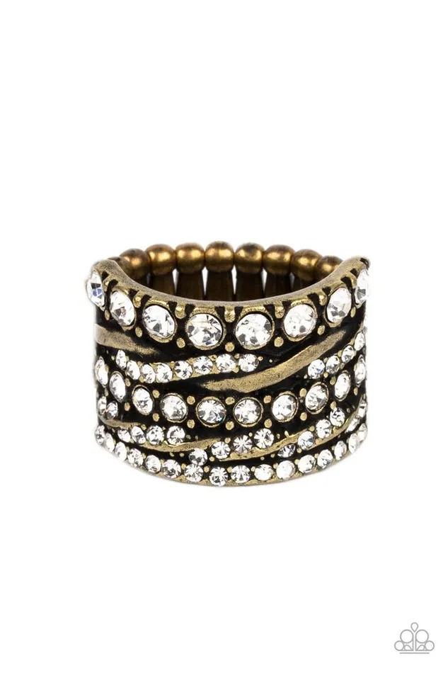Rings Paparazzi Jewelry Paparazzi Ring Angelic Architecture Brass Rings Paparazzi Jewelry Paparazzi Ring Angelic Architecture Brass