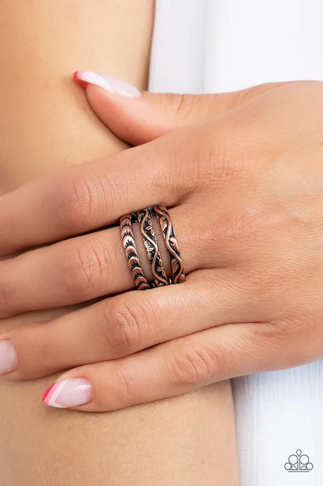Rings Paparazzi Jewelry Paparazzi Ring Canyon Canopy Copper