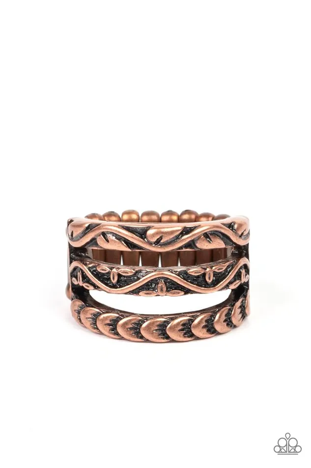 Rings Paparazzi Jewelry Paparazzi Ring Canyon Canopy Copper Rings Paparazzi Jewelry Paparazzi Ring Canyon Canopy Copper