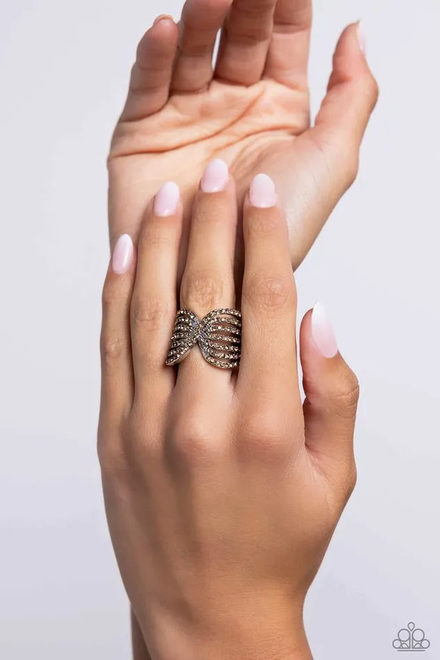 Rings Paparazzi Jewelry Paparazzi Ring Pinched Promise Brown
