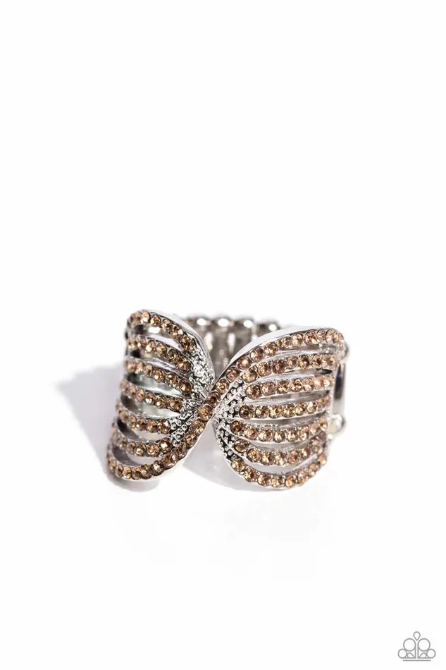 Rings Paparazzi Jewelry Paparazzi Ring Pinched Promise Brown Rings Paparazzi Jewelry Paparazzi Ring Pinched Promise Brown