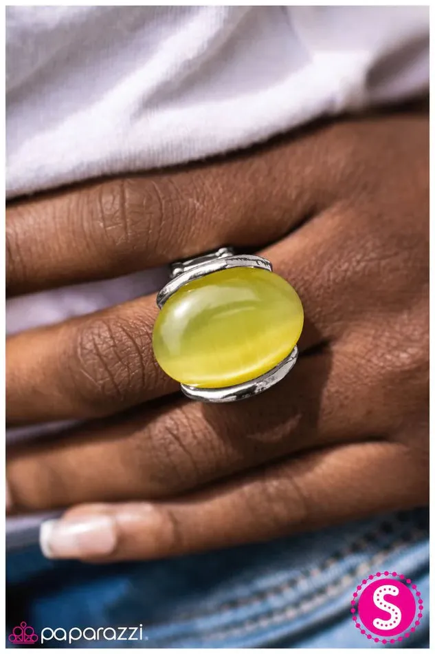 Rings Paparazzi Jewelry Paparazzi Ring Shoot For The Moon Yellow