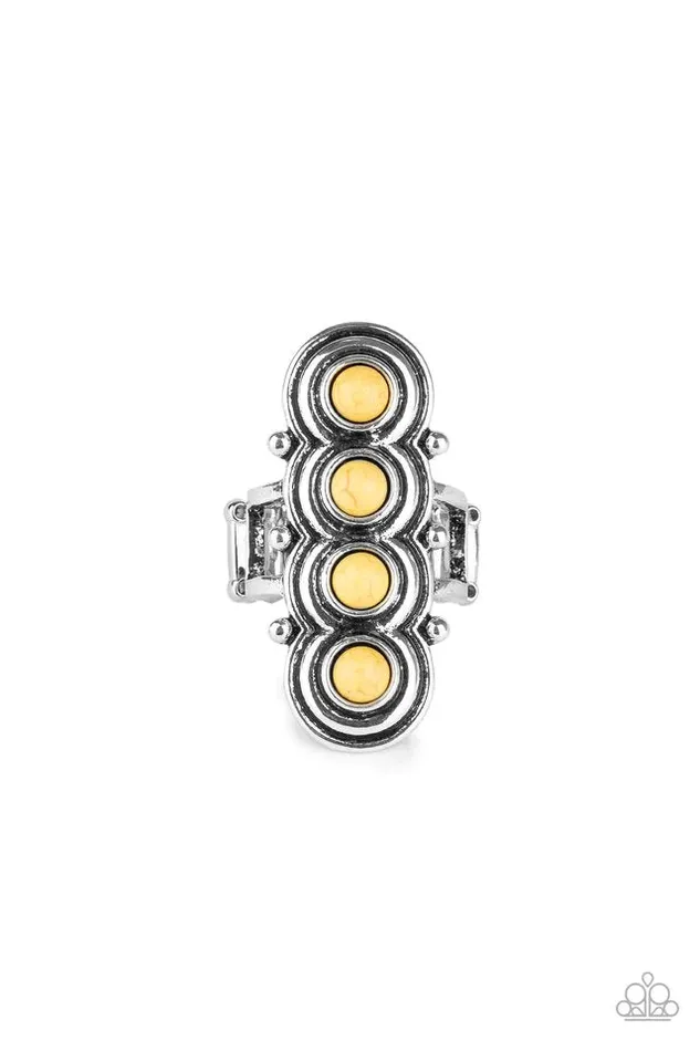 Rings Paparazzi Jewelry Paparazzi Ring Terra Trinket Yellow