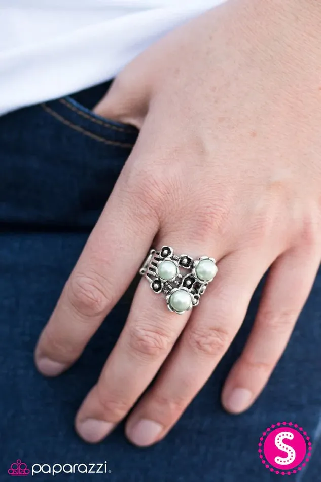 Rings Paparazzi Ring Bouquet Botanical Green Paparazzi Jewelry