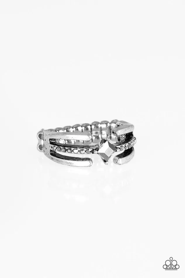 Rings Paparazzi Ring City Center Silver Paparazzi Jewelry