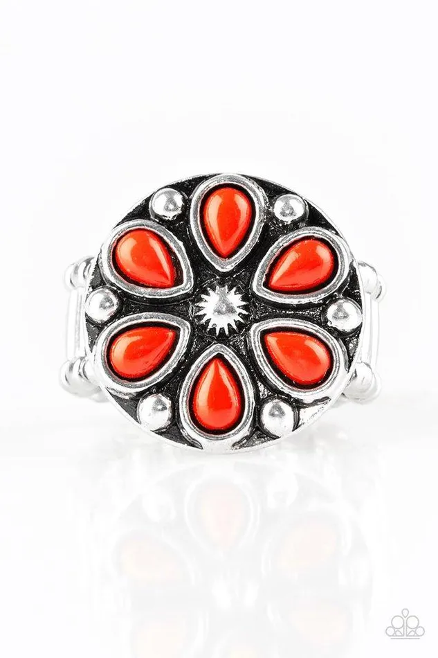 Rings Paparazzi Ring Color Me Calla Lily Red Paparazzi Jewelry