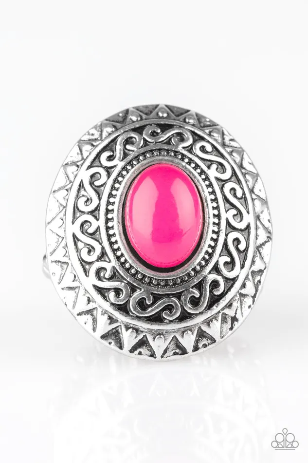 Rings Paparazzi Ring Hello Sunshine Pink Paparazzi Jewelry