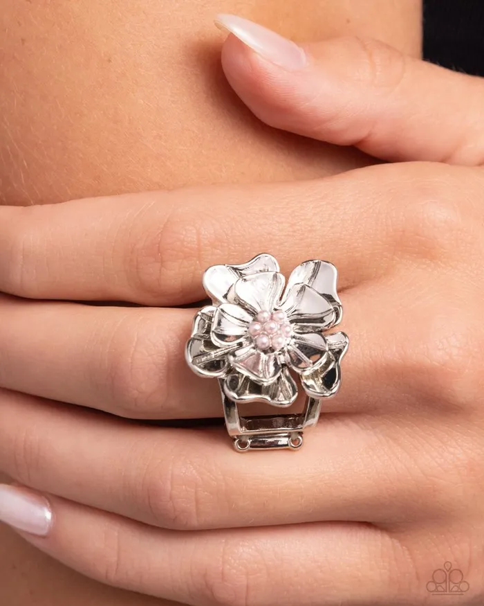 Rings Paparazzi Ring Pampered Petals Pink Paparazzi Jewelry