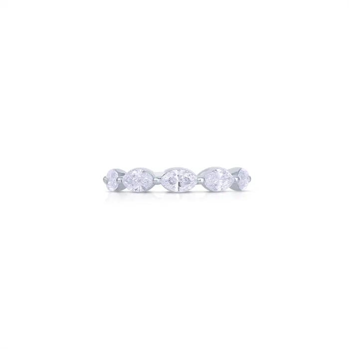 Rings Wedding Bands 14K White Gold East to West Marquise Diamond Eternity Band Rings Wedding Bands 14K White Gold East to West Marquise Diamond Eternity Band