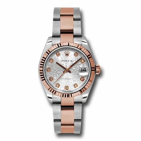Rolex Bracelets Rolex Datejust 31mm Ref 178271 sjdo Silver Jubilee Diamond Dial Two Tone Stainless Steel 18K Rose Gold Oyster Bracelet Womens Watch Rolex Bracelets Rolex Datejust 31mm Ref 178271 sjdo Silver Jubilee Diamond Dial Two Tone Stainless Steel 18K Rose Gold Oyster Bracelet Womens Watch