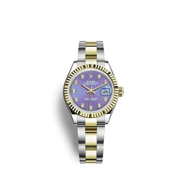 Rolex Bracelets Rolex LadyDatejust 28mm Ref 2791730018 Lavender Purple Diamond Dial Two Tone Stainless Steel 18K Yellow Gold Oyster Bracelet Womens Watch Rolex Bracelets Rolex LadyDatejust 28mm Ref 2791730018 Lavender Purple Diamond Dial Two Tone Stainless Steel 18K Yellow Gold Oyster Bracelet Womens Watch