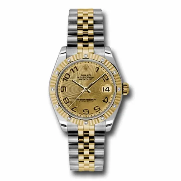 Rolex Datejust 31mm Ref 178313 chcaj Champagne Dial Diamond Bezel Two Tone Stainless Steel 18K Yellow Gold Jubilee Bracelet Womens Watch Rolex Bracelets Rolex Datejust 31mm Ref 178313 chcaj Champagne Dial Diamond Bezel Two Tone Stainless Steel 18K Yellow Gold Jubilee Bracelet Womens Watch Rolex Bracelets