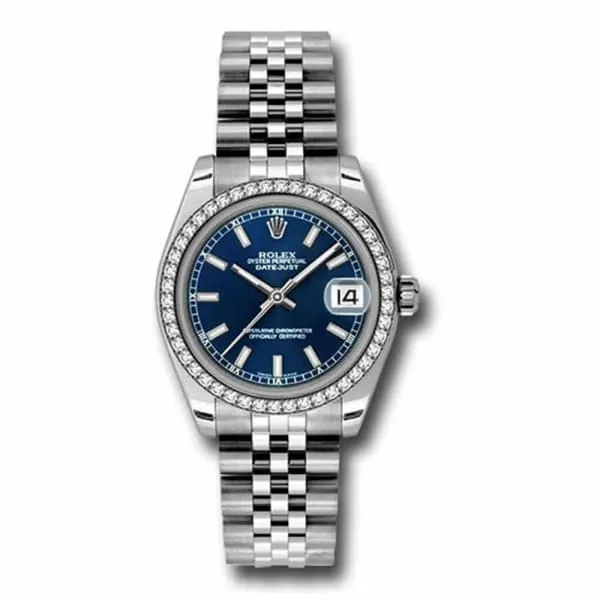 Rolex Datejust 31mm Ref 1783840029 Blue Dial Diamond Bezel Stainless Steel Jubilee Bracelet Womens Watch Rolex Bracelets Rolex Datejust 31mm Ref 1783840029 Blue Dial Diamond Bezel Stainless Steel Jubilee Bracelet Womens Watch Rolex Bracelets