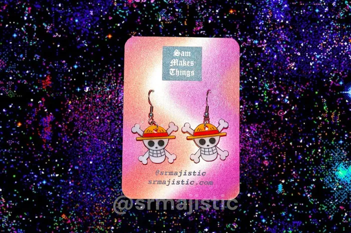 Sam Makes Things Earrings READY TO SHIP Anime Themed Handmade Earrings