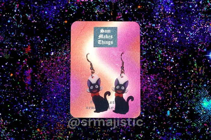 Sam Makes Things Earrings READY TO SHIP Anime Themed Handmade Earrings