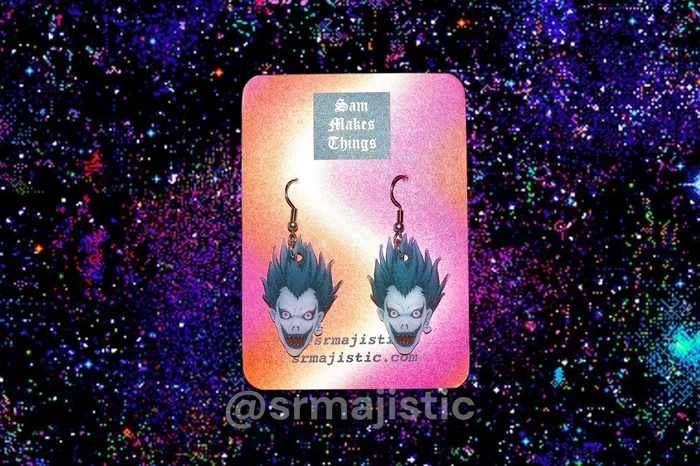 Sam Makes Things Earrings READY TO SHIP Anime Themed Handmade Earrings