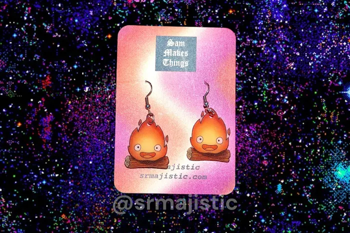 Sam Makes Things Earrings READY TO SHIP Anime Themed Handmade Earrings