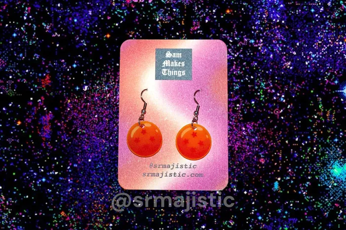 Sam Makes Things Earrings READY TO SHIP Anime Themed Handmade Earrings