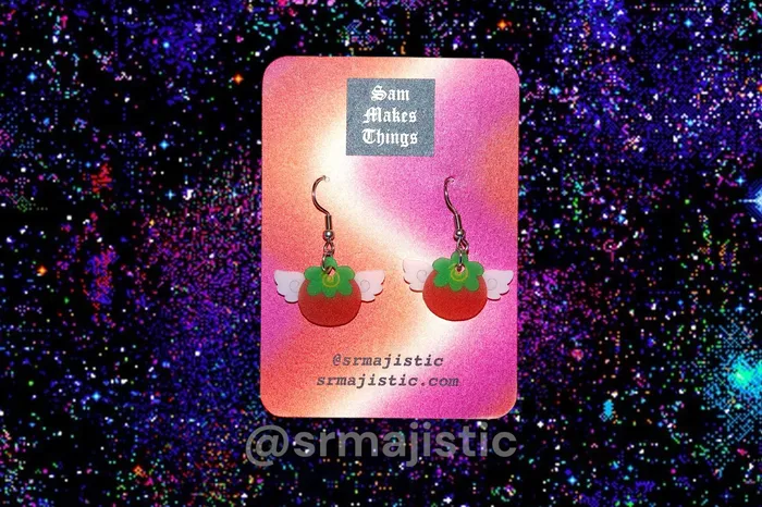 Sam Makes Things Earrings READY TO SHIP Anime Themed Handmade Earrings