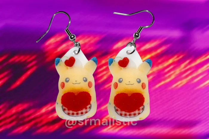Sam Makes Things Earrings READY TO SHIP Pokmon Center Valentines Day Pikachu Plush 2D Pokmon Character Handmade Earrings Sam Makes Things Earrings READY TO SHIP Pokmon Center Valentines Day Pikachu Plush 2D Pokmon Character Handmade Earrings