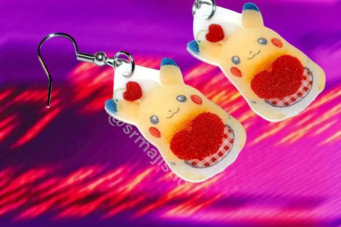Sam Makes Things Earrings READY TO SHIP Pokmon Center Valentines Day Pikachu Plush 2D Pokmon Character Handmade Earrings Sam Makes Things Earrings READY TO SHIP Pokmon Center Valentines Day Pikachu Plush 2D Pokmon Character Handmade Earrings