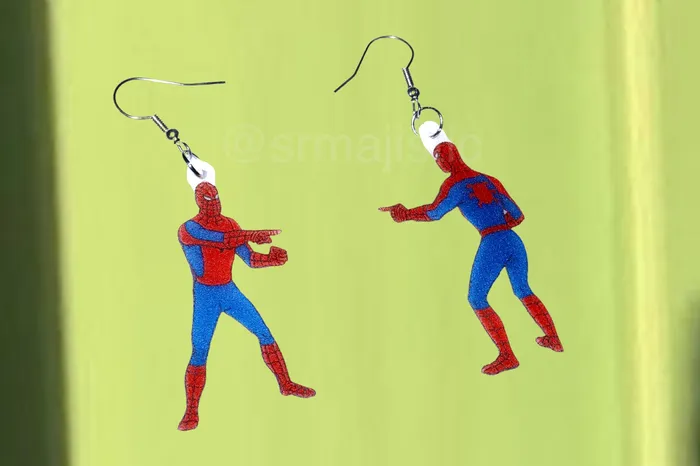 Sam Makes Things Earrings Spiderman Double Vision Meme Handmade Earrings