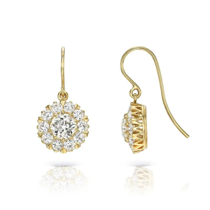 Single Stone Talia Drop Earrings Single Stone Earrings