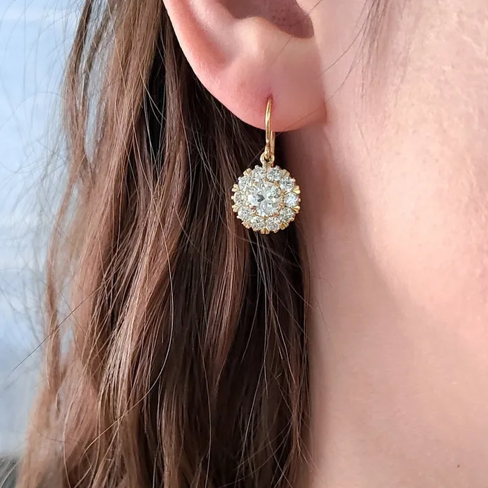 Single Stone Talia Drop Earrings Single Stone Earrings