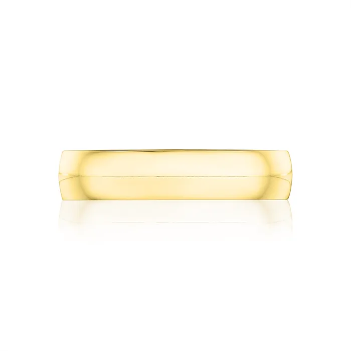 Tacori Sculpted Crescent 18K Yellow Gold Domed Polished Mens Wedding Band 5mm Tacori Rings Tacori Sculpted Crescent 18K Yellow Gold Domed Polished Mens Wedding Band 5mm Tacori Rings