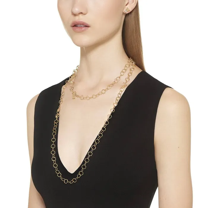 Temple St Clair Necklaces Temple St Clair Small Beehive Chain Necklace