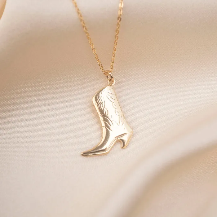 TheRoseGypsy Necklaces Gold Filled Boot Necklace