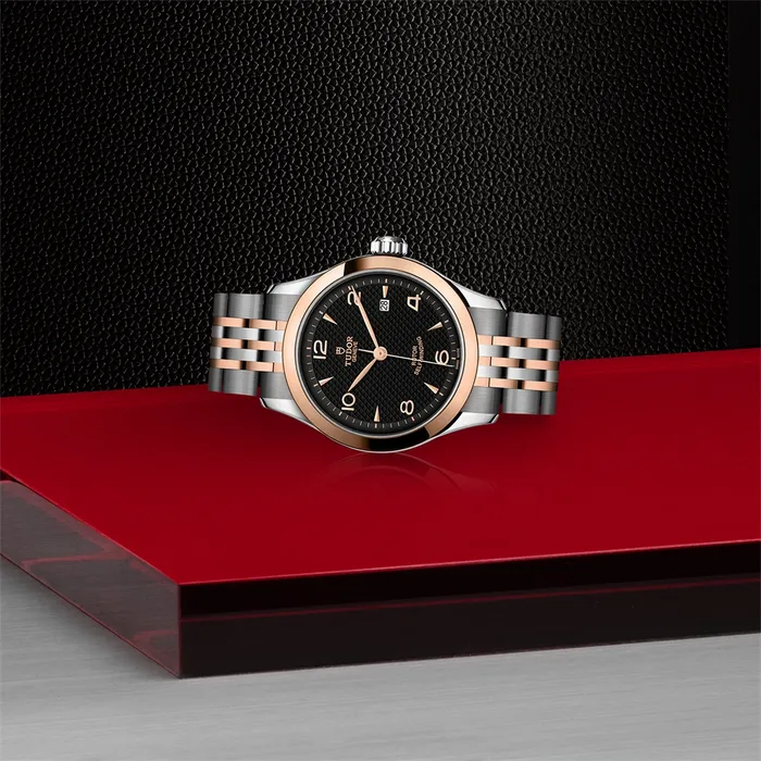 TUDOR 1926 28mm Steel and Rose Gold Tudor Earrings